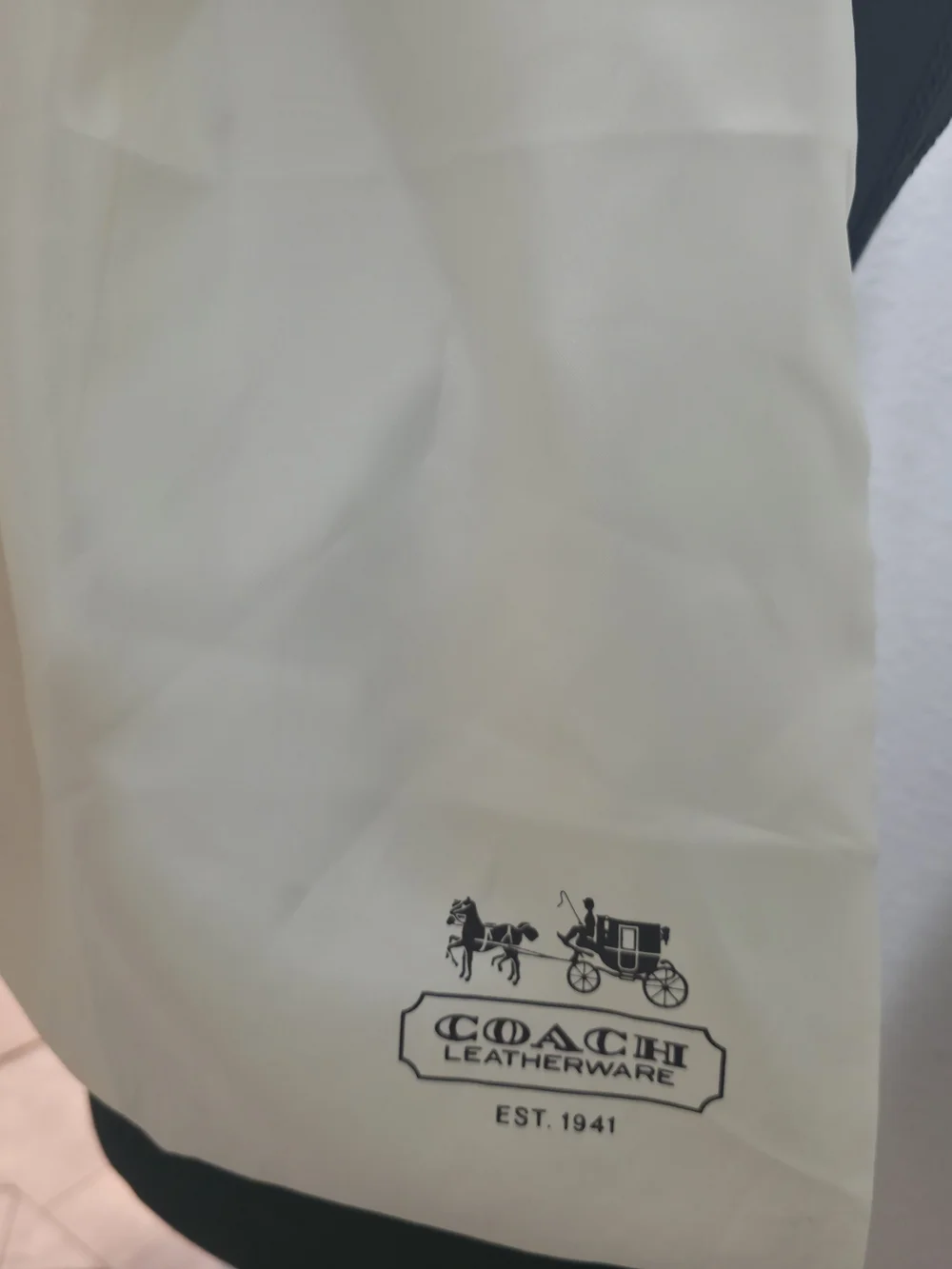 Coach Signature Tote Bag in Beige and Purple